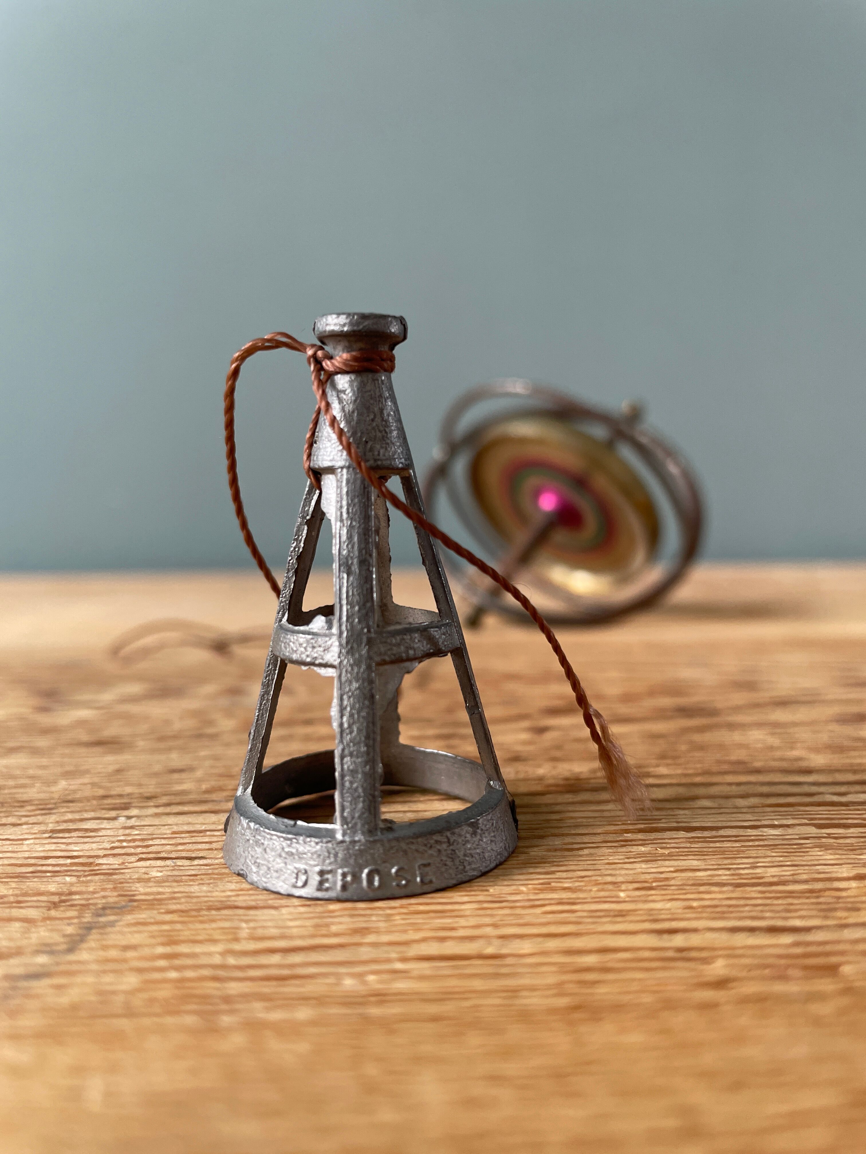 Old gyroscope spinning top