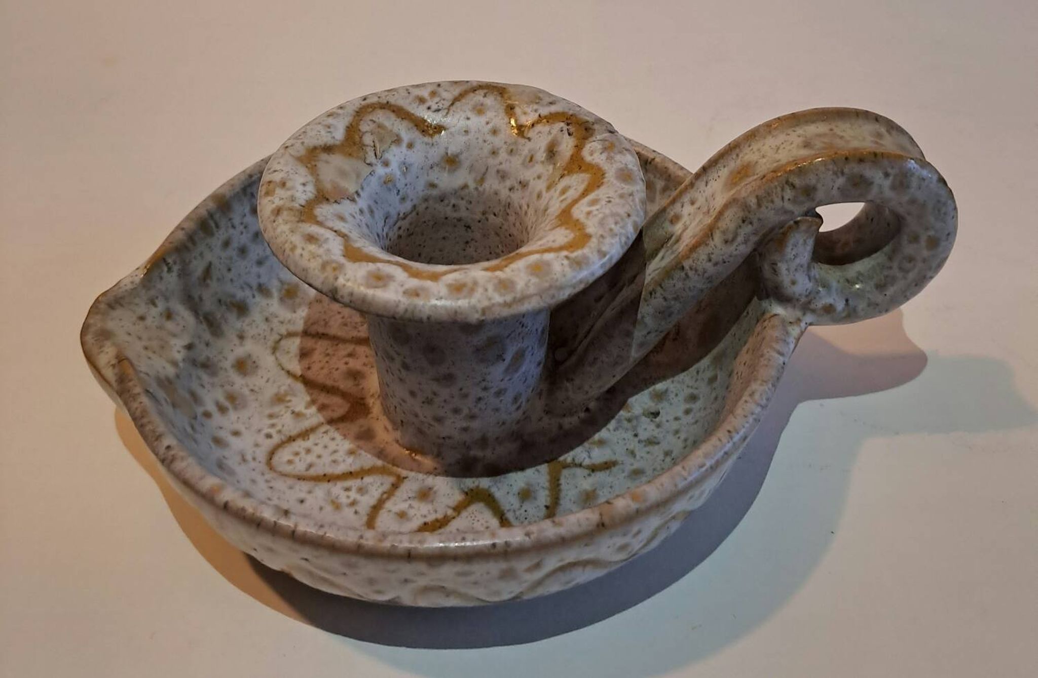 Bougeoir en céramique Accolay