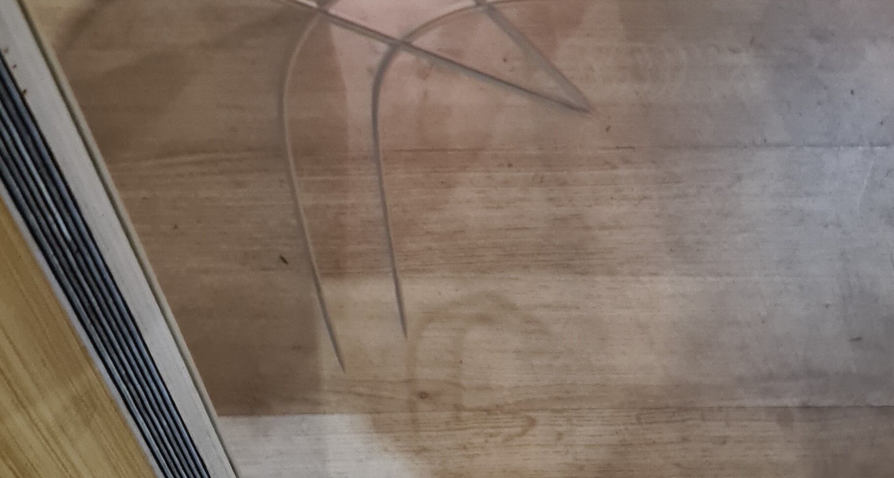 chiseled asymmetrical mirror of typical pattern 1950 a 60 ,52x65x45cm