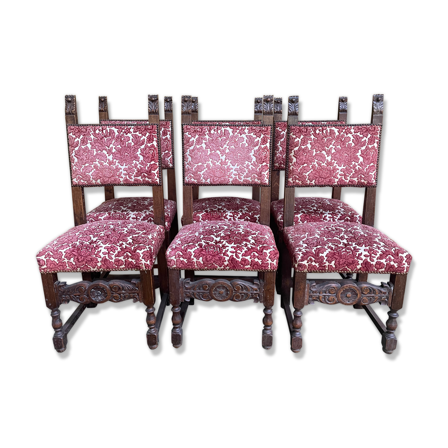 Suite of 6 Renaissance style chairs - High Period