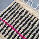 Tapis berbère en laine naturelle fait main