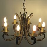 Lustre en fer forgé des années 40