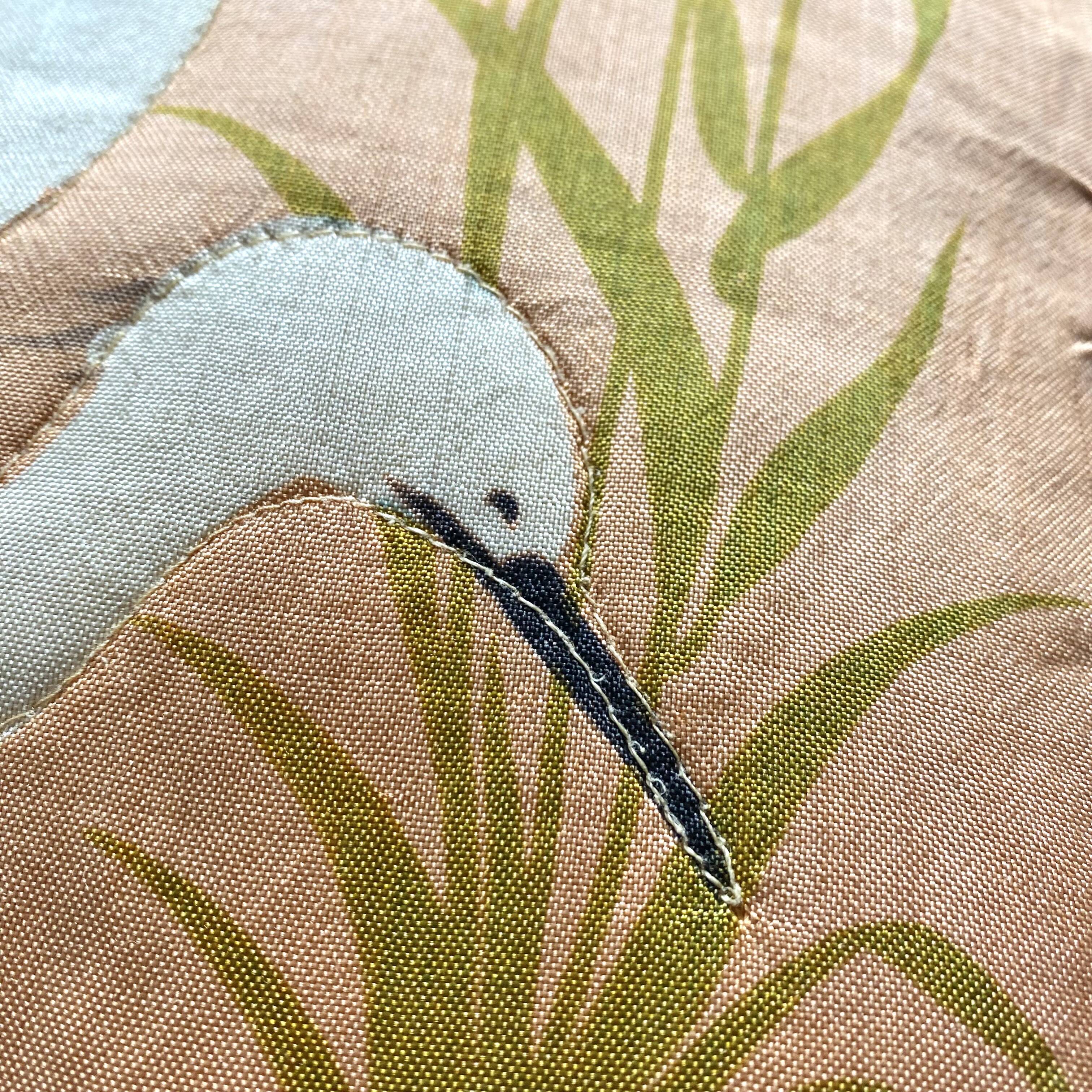 Vintage bird cushion