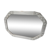 Old grey patinated mirror 51x36cm