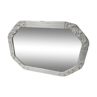 Old grey patinated mirror 51x36cm