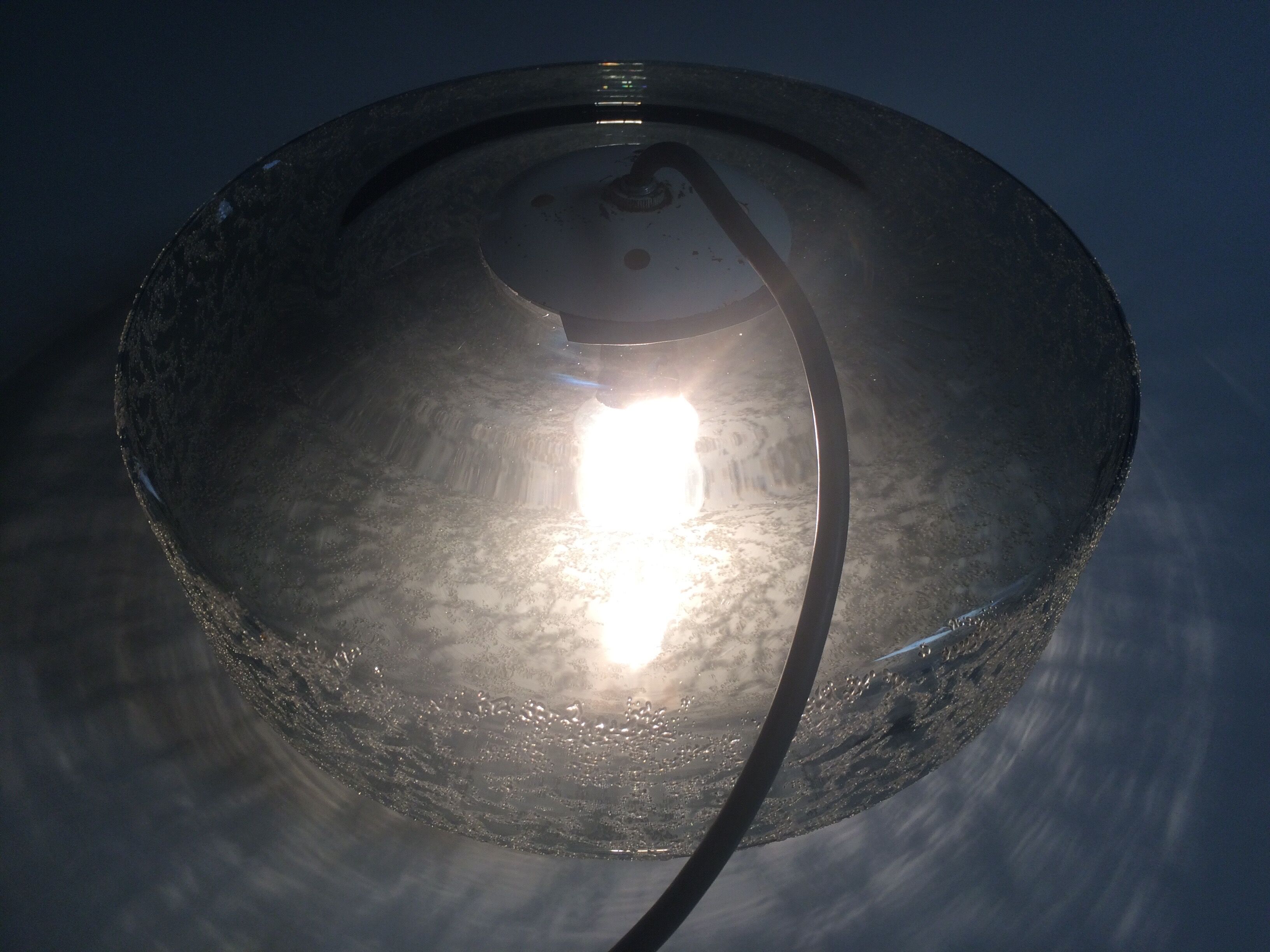 Smoked glass suspension 70s