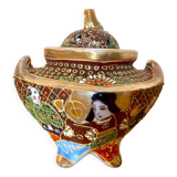 Brûleur d'encens japonais Satsuma ancien