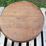 Round wooden table