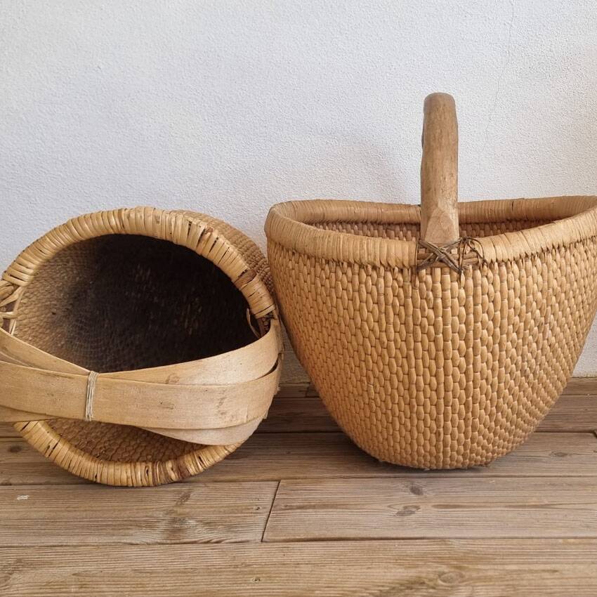 Old Chinese rice basket, Wabi Sabi