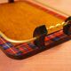 Top "Tartan" golden oak, blackened wood & brass 1960