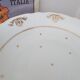Golden serving dish
