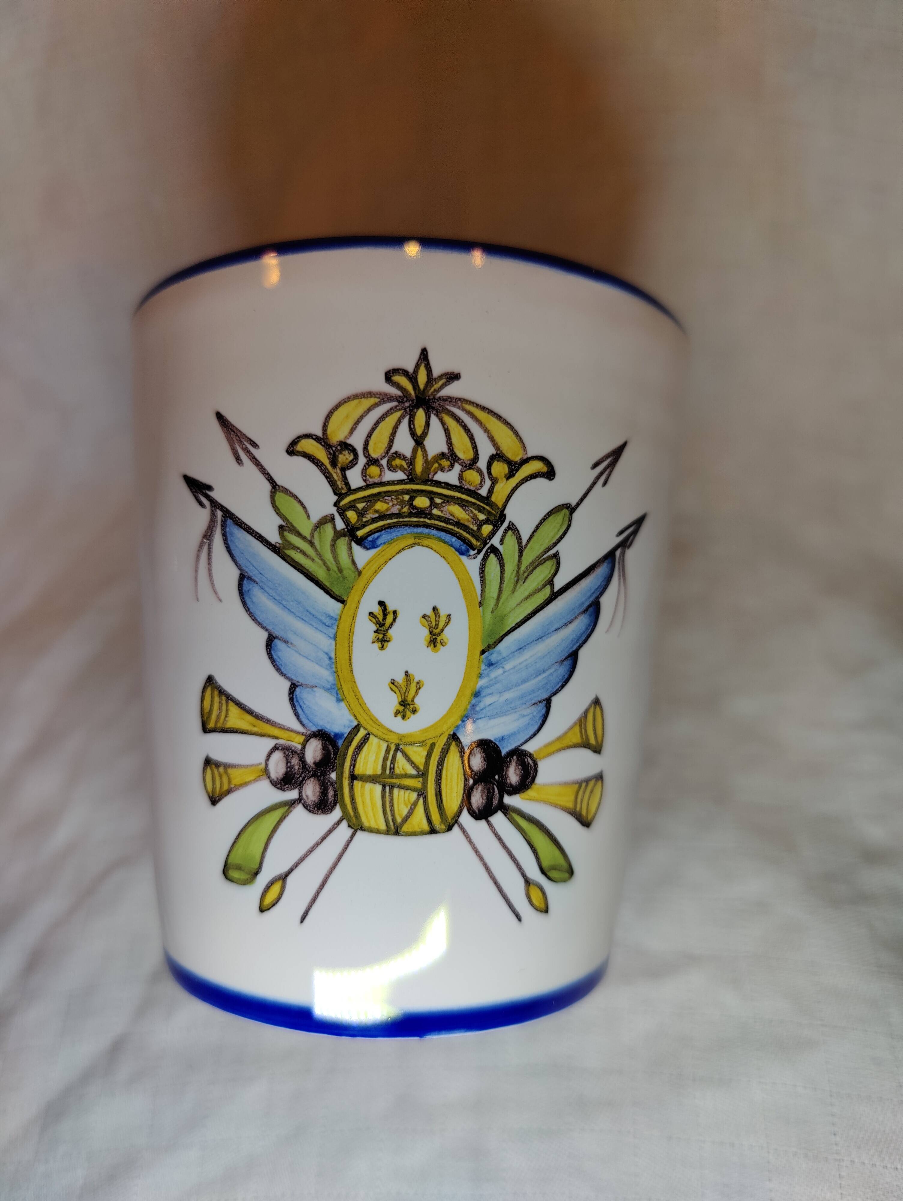 Nevers Montagnon earthenware cup commemorating the Revolution