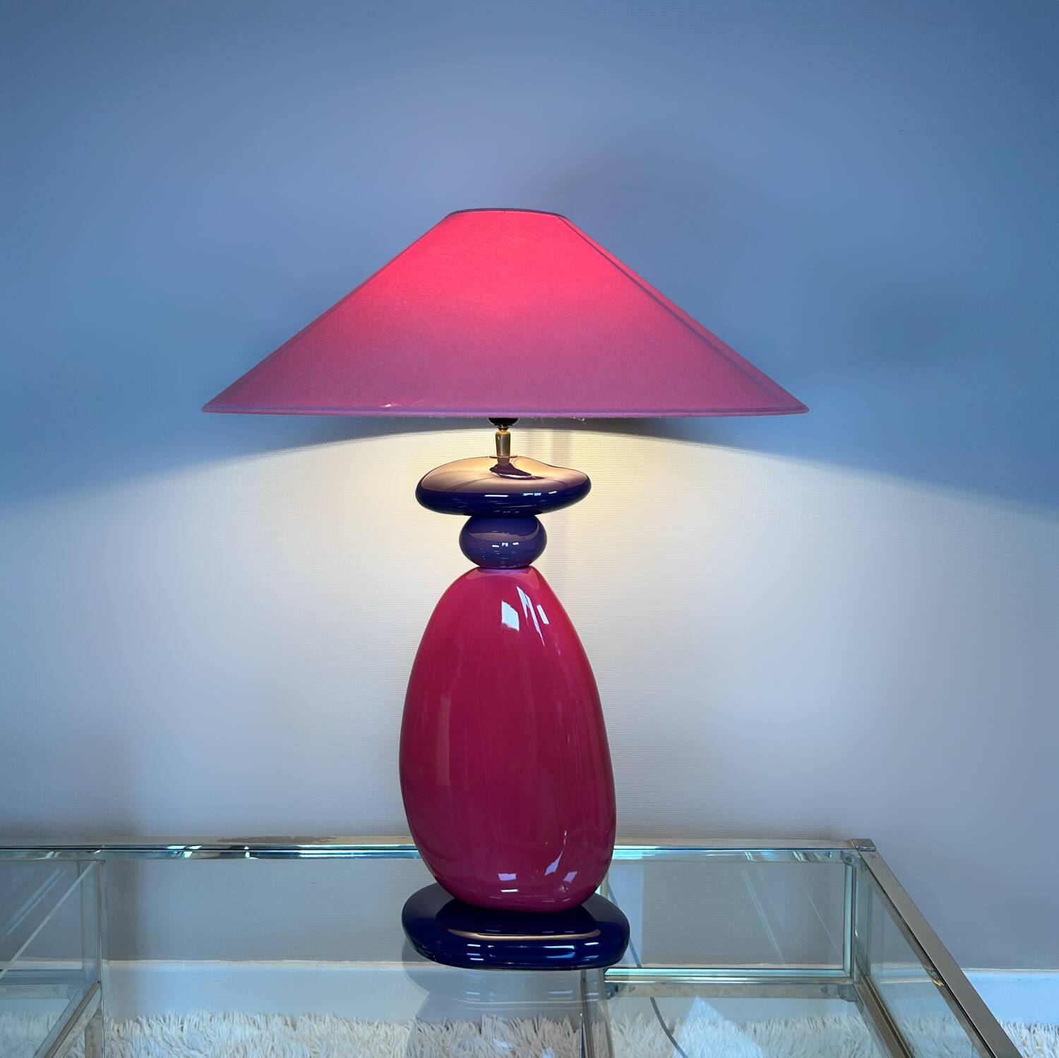 Large pebble lamp François Chatain 80s