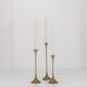 3 Swedish brass candle holders Gnosjo 1960