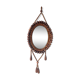Miroir cadre perles bois