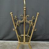 Magazine rack in brass and smoked glass, in the style of Maison Baguès – 1960