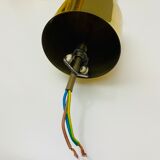 Hanging lamp wkr leuchten, brass chandelier, vintage interior.