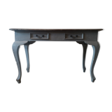 Console en teck vintage grise