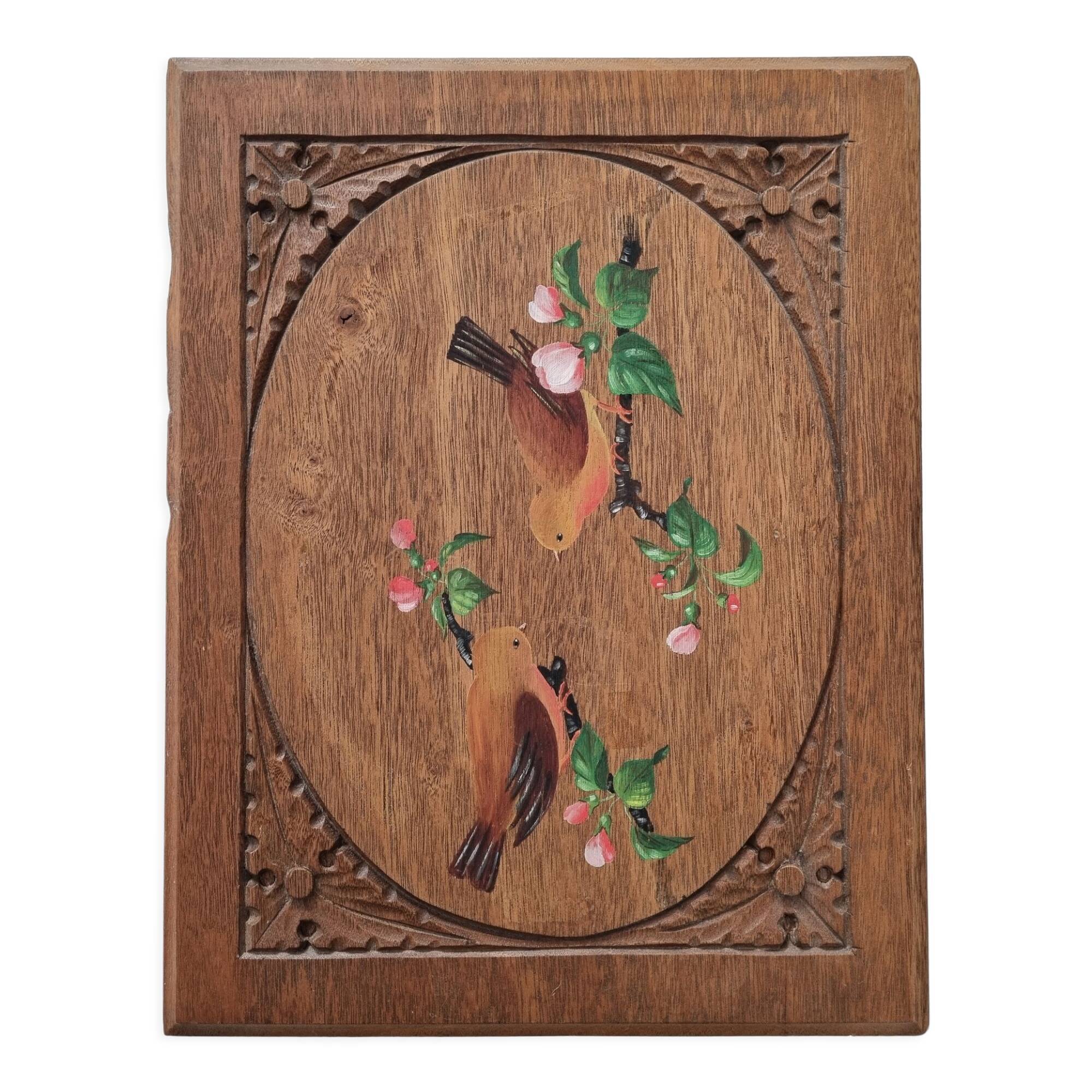 Old painting painting on wood