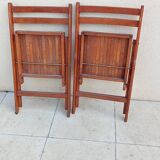 2 vintage folding chairs from the 1950s