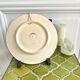 Polychrome decorative ceramic plate