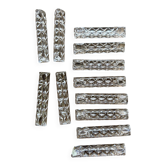 Set of 12 vintage glass knife rests