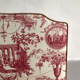 Toile Jouy fabric bedhead