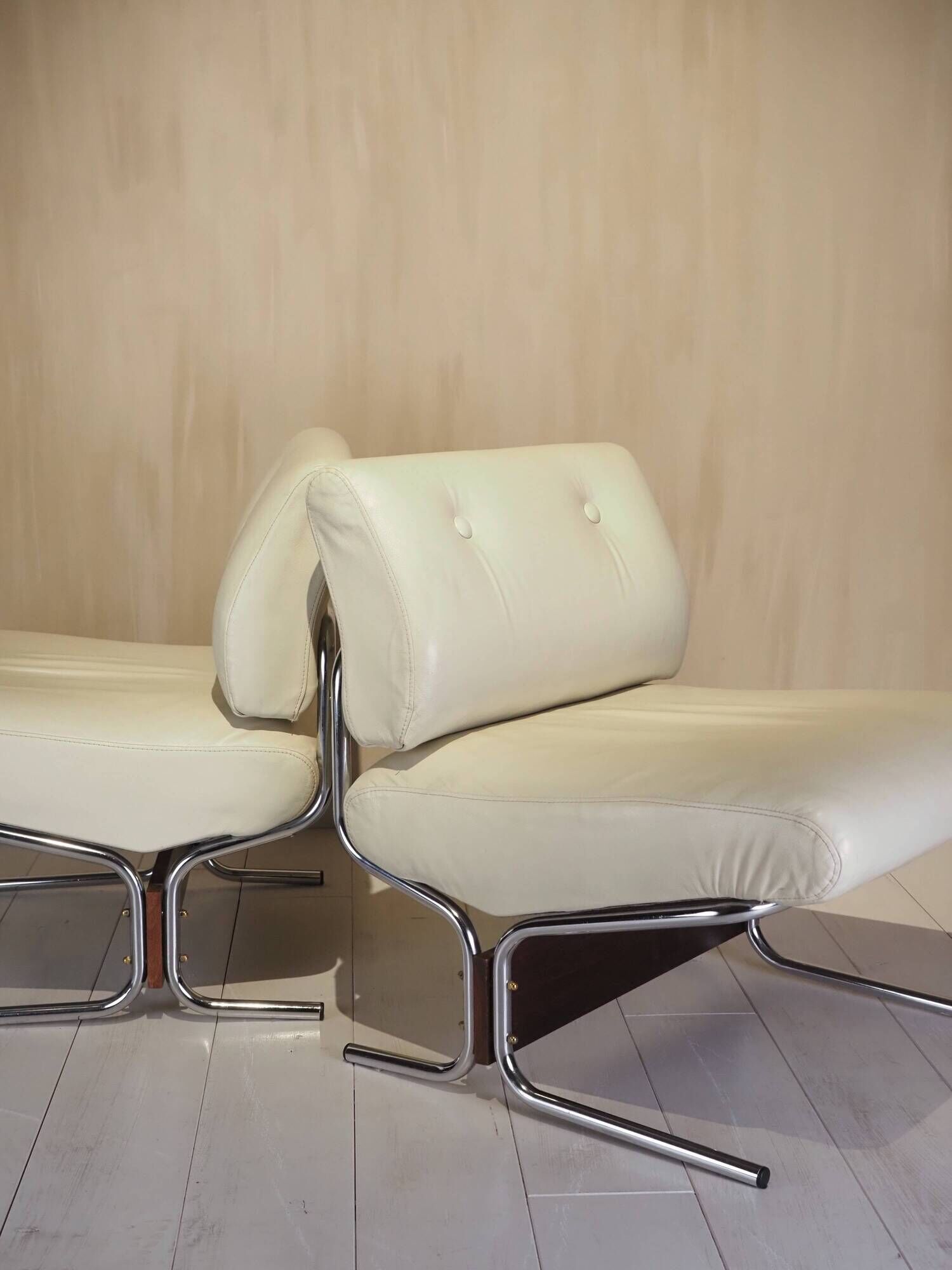 Rare pair of "Caracas" lounge chairs by Pierre Guariche, 1960s