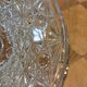 Plat apéritif vintage en verre moulé