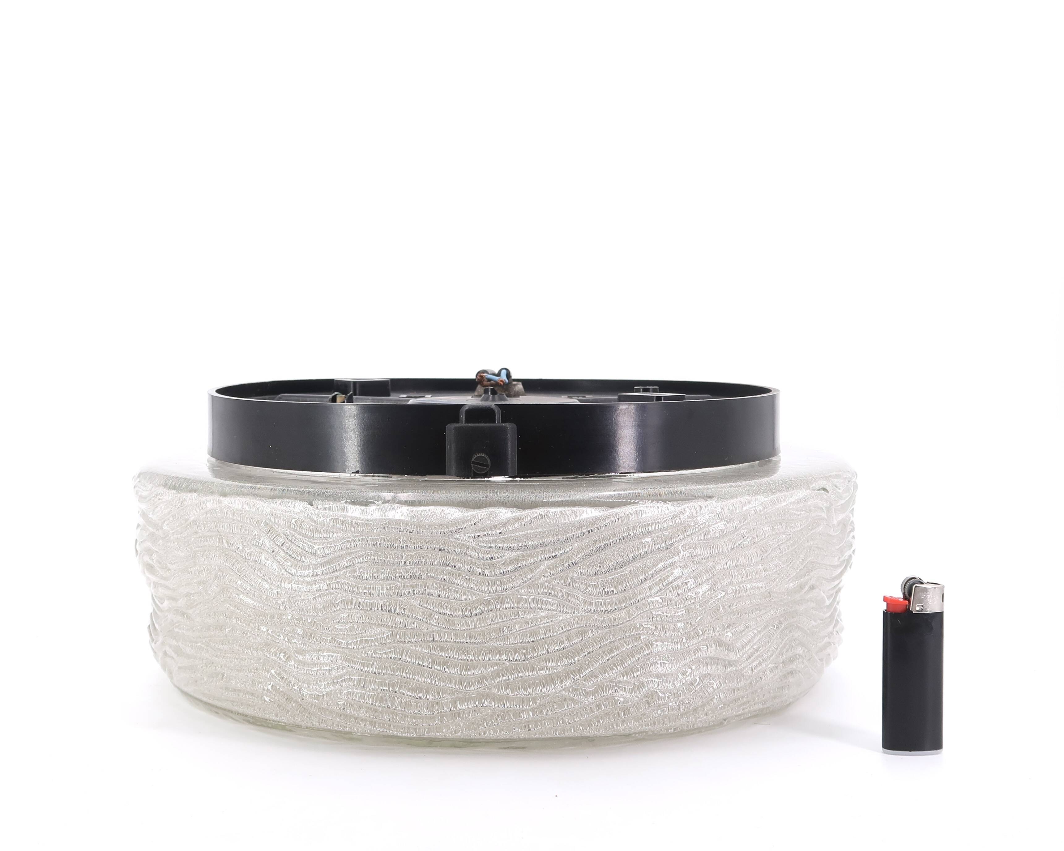Large round ceiling or wall light, 70s