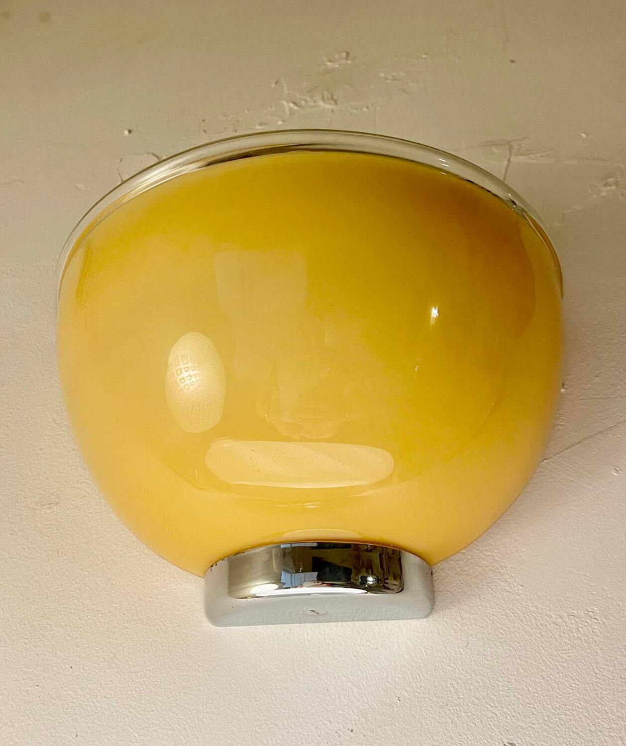 Pair of Murano glass wall lights by Vistosi for Artemide, Italy 1980.