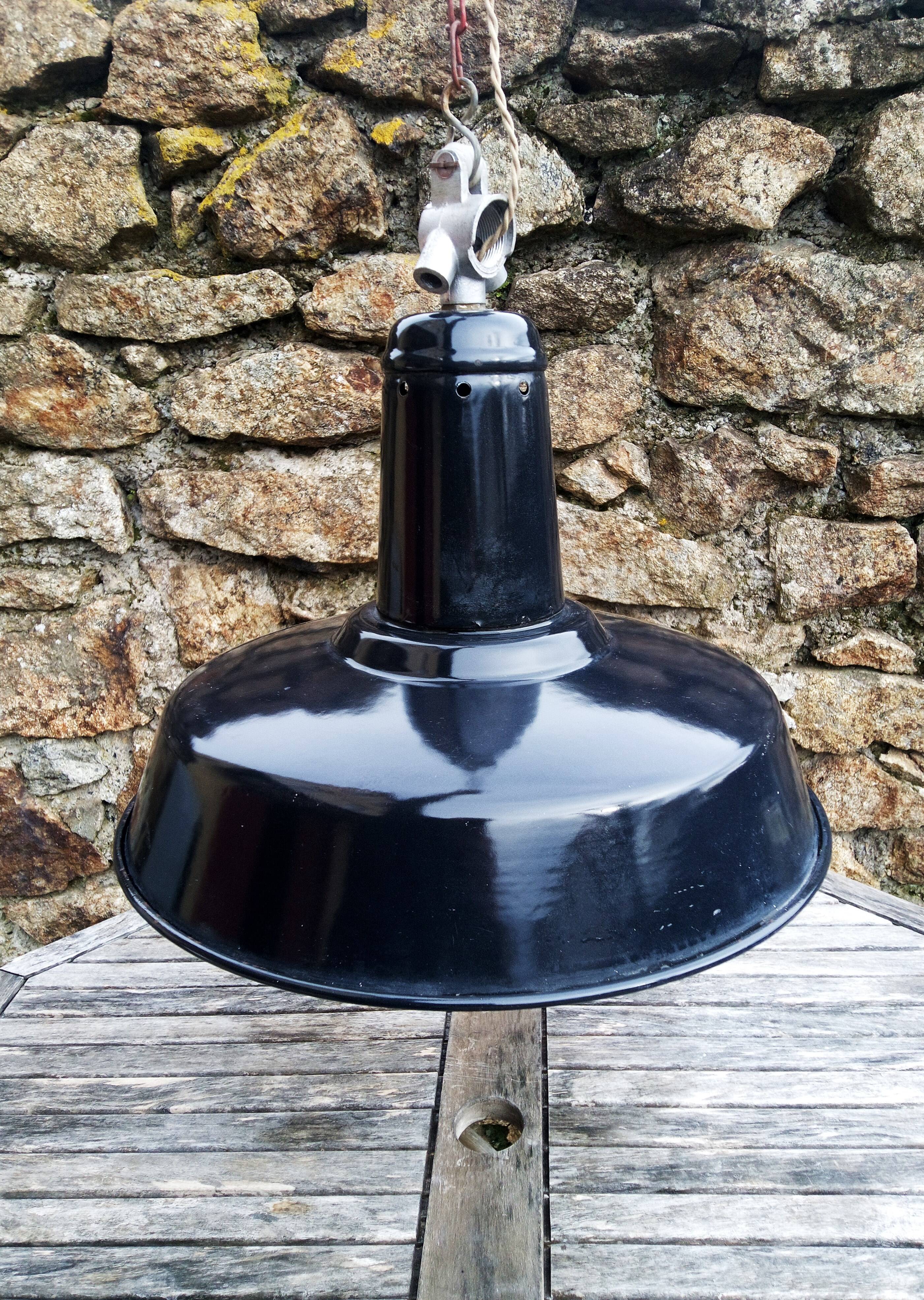 Industrial / factory suspension - Enamelled sheet metal - Ø 41.5 cm