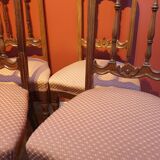 Ensemble de 6 chaises à manger en noyer Victorial