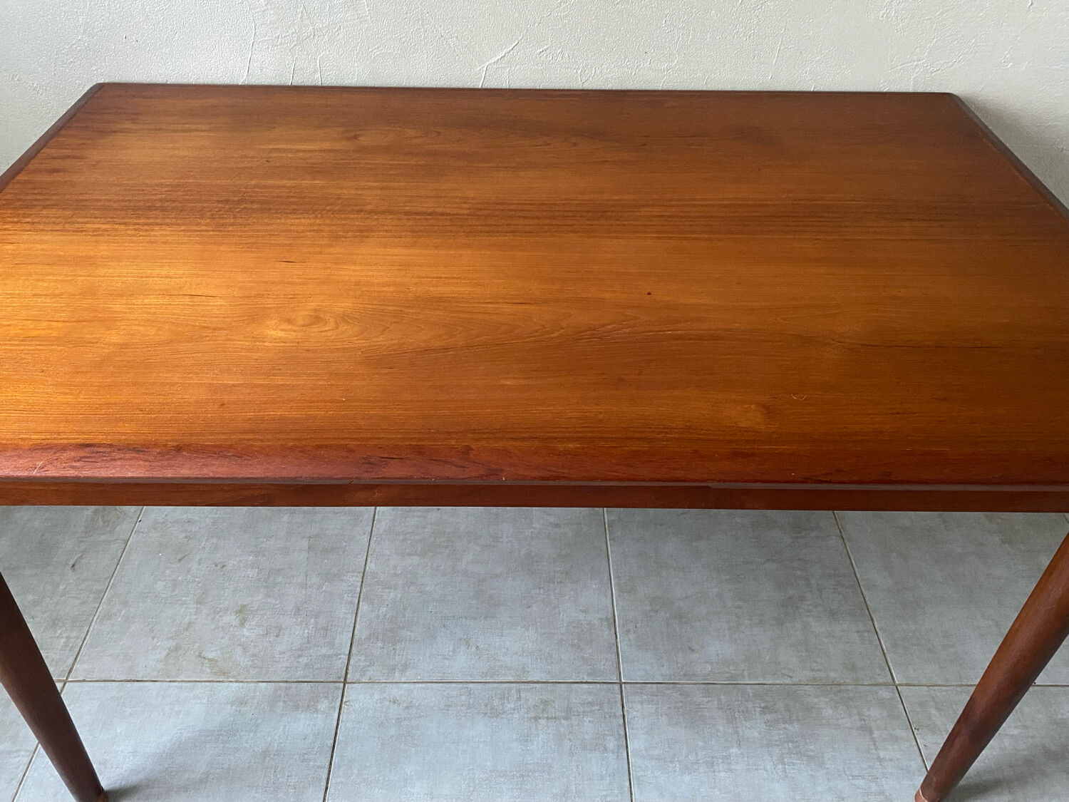 Vintage teak scandinavian signed table