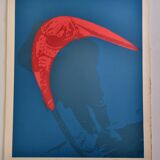 Lithograph "Lenin's Cap" by Ivan Messac, signed, 75 cm x 56 cm