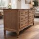 Oak chest of drawers