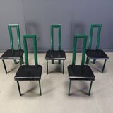 Italian Model Regia Dining Chairs by Antonello Mosca for Ycami, 1980s, Set