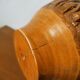 Wooden vase with bark
