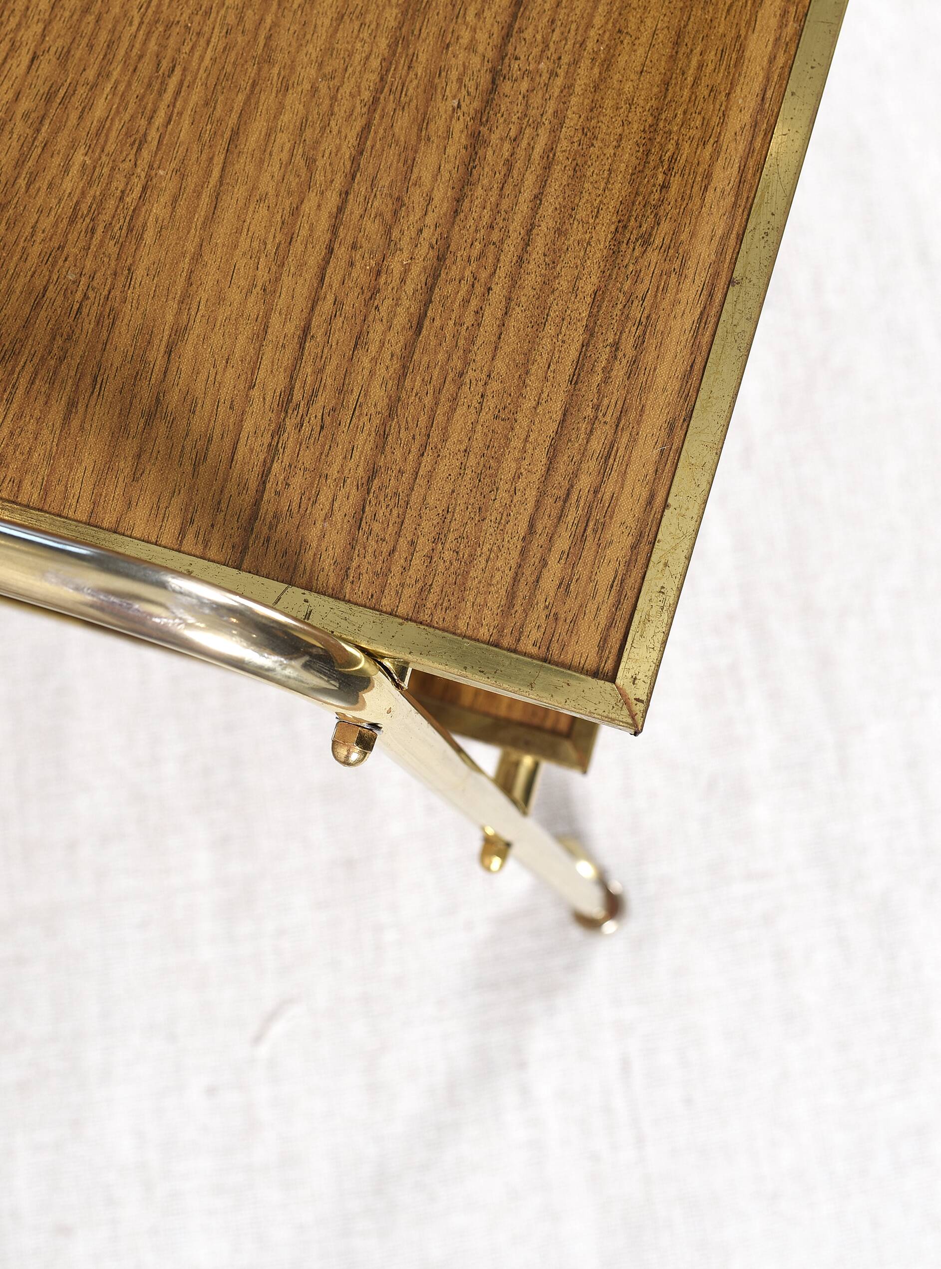 Vintage vinyl holder trolley