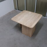 Travertine square coffee table 70/80