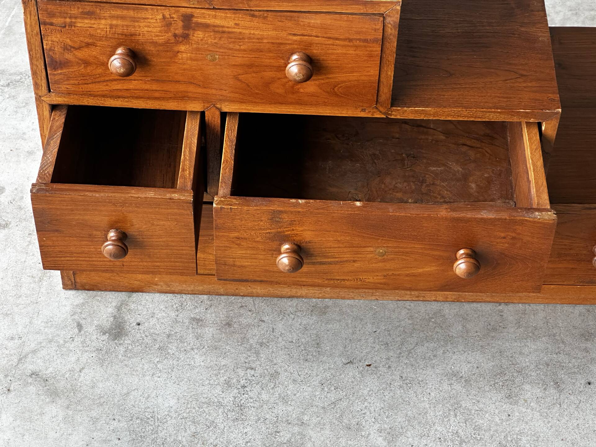 Mid-Century Japanese staircase furniture in solid wood