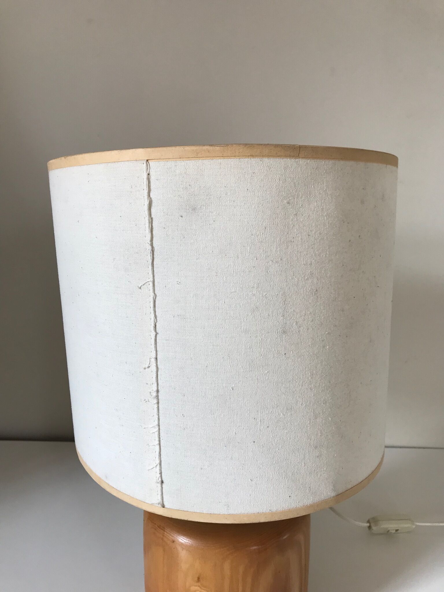 Vintage pine lamp - 70s