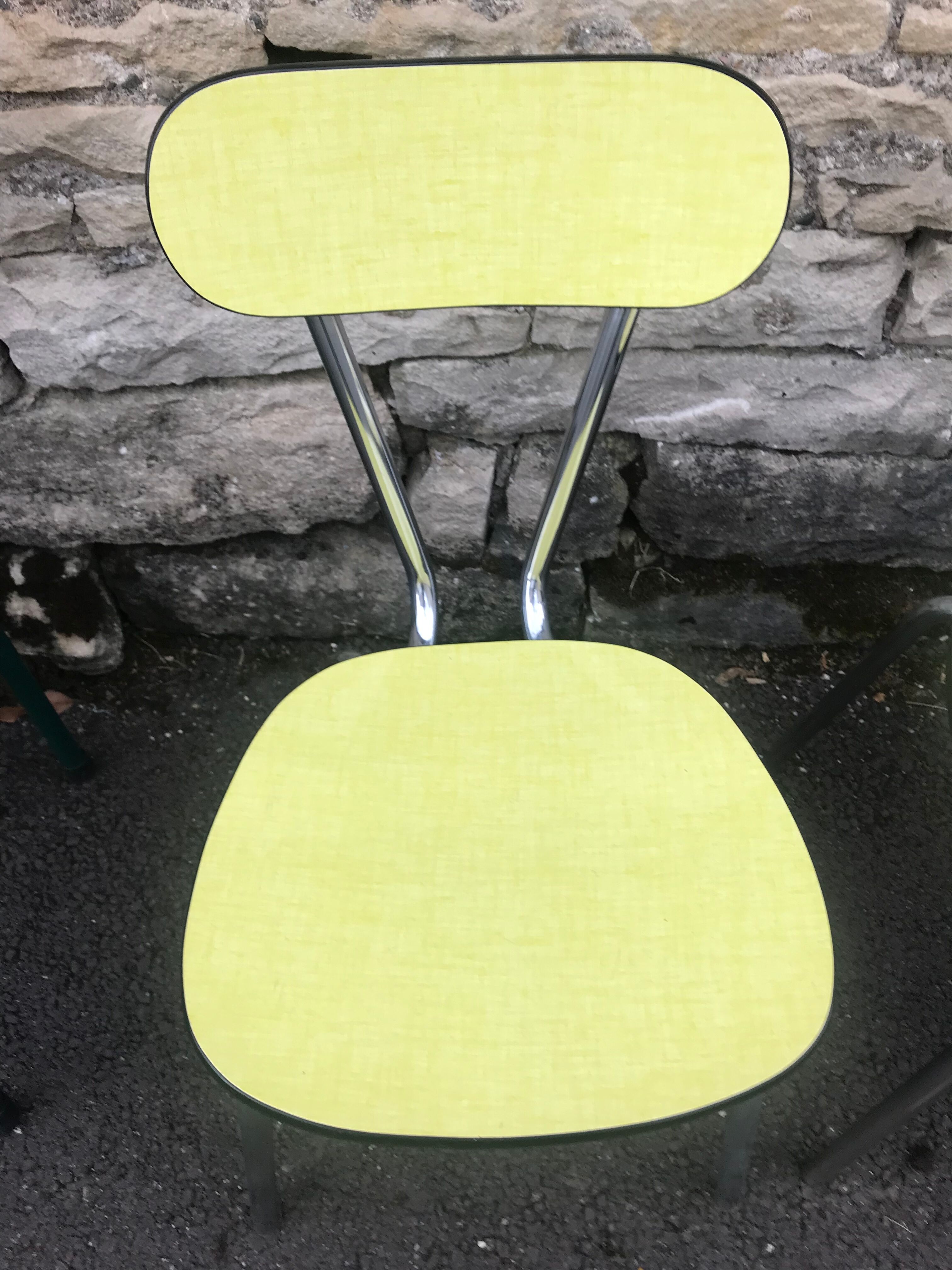 Yellow formica chairs