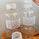 Set of 2 Large Glass Pasta Jars with Stopper Lids, 4 Litre Pasta Containers