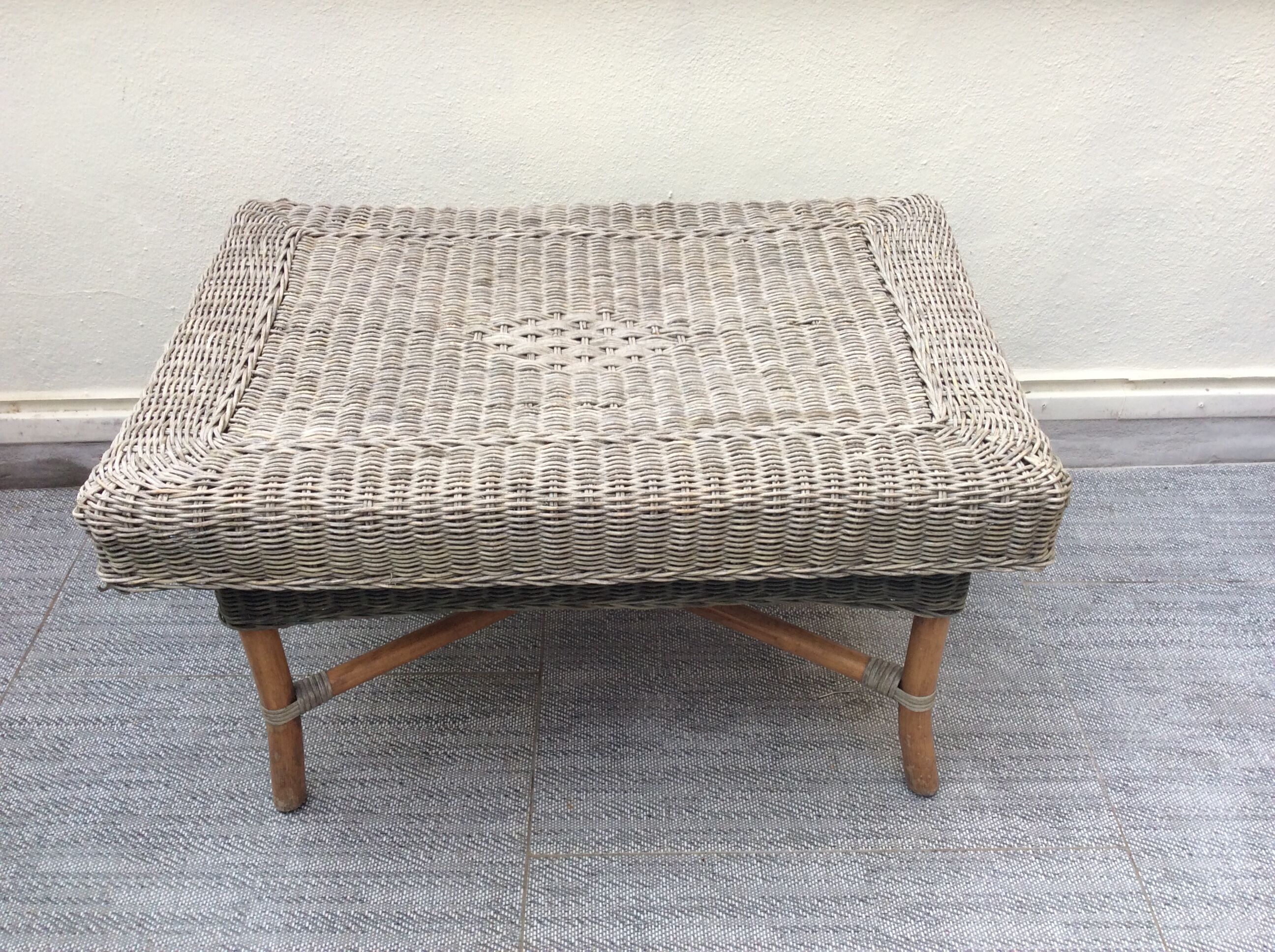 Rattan coffee table