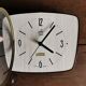 Vintage formica clock silent trapeze wall clock "Maple Electric Japy"