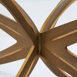 Large bronze coffee table by Michel Mangematin circa 1962
