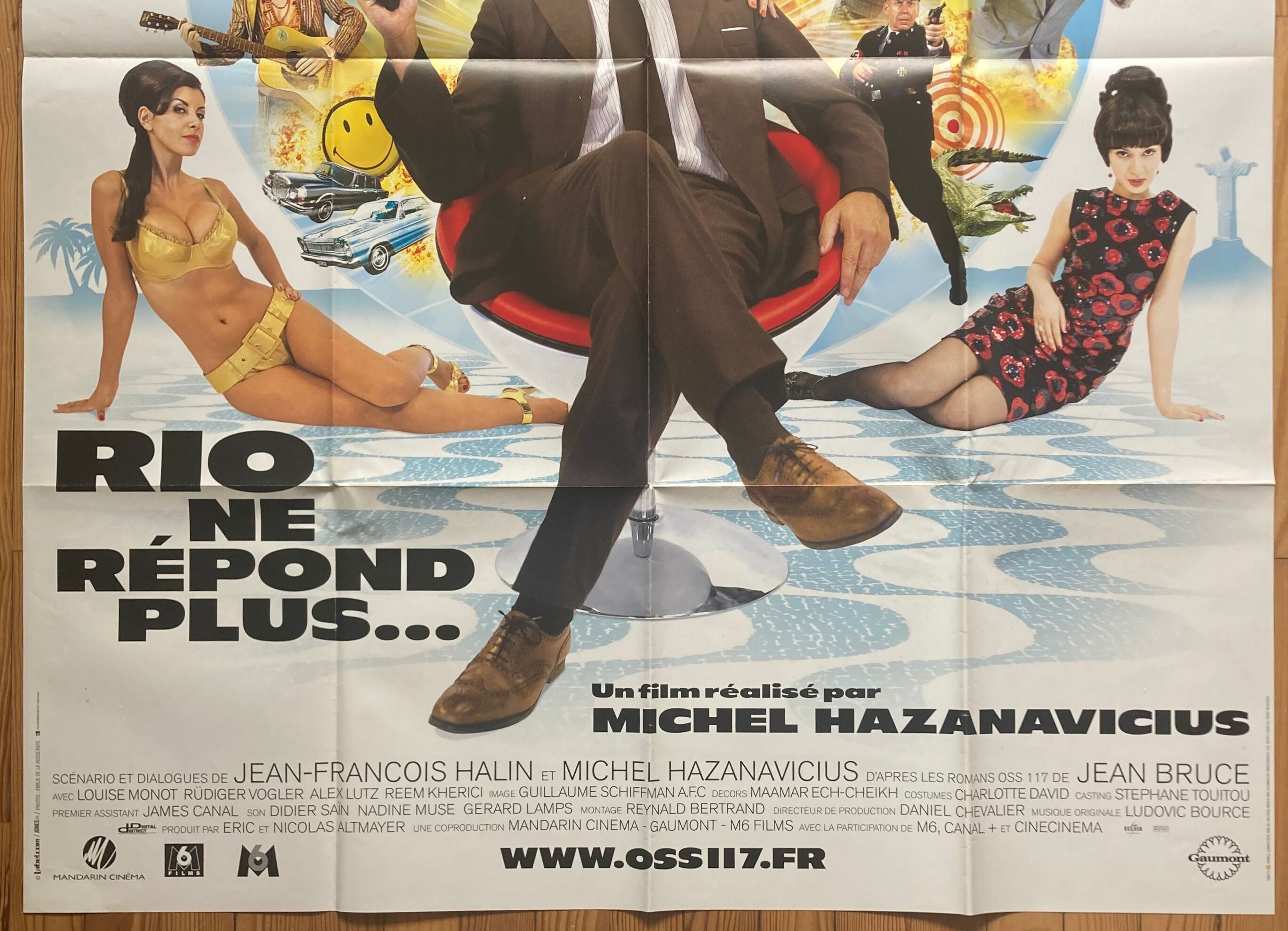 Original cinema poster "OSS 117 Rio no longer responds" Jean Dujardin