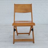 Paire de 3 chaises des années 60, design danois, pliantes, contreplaqué