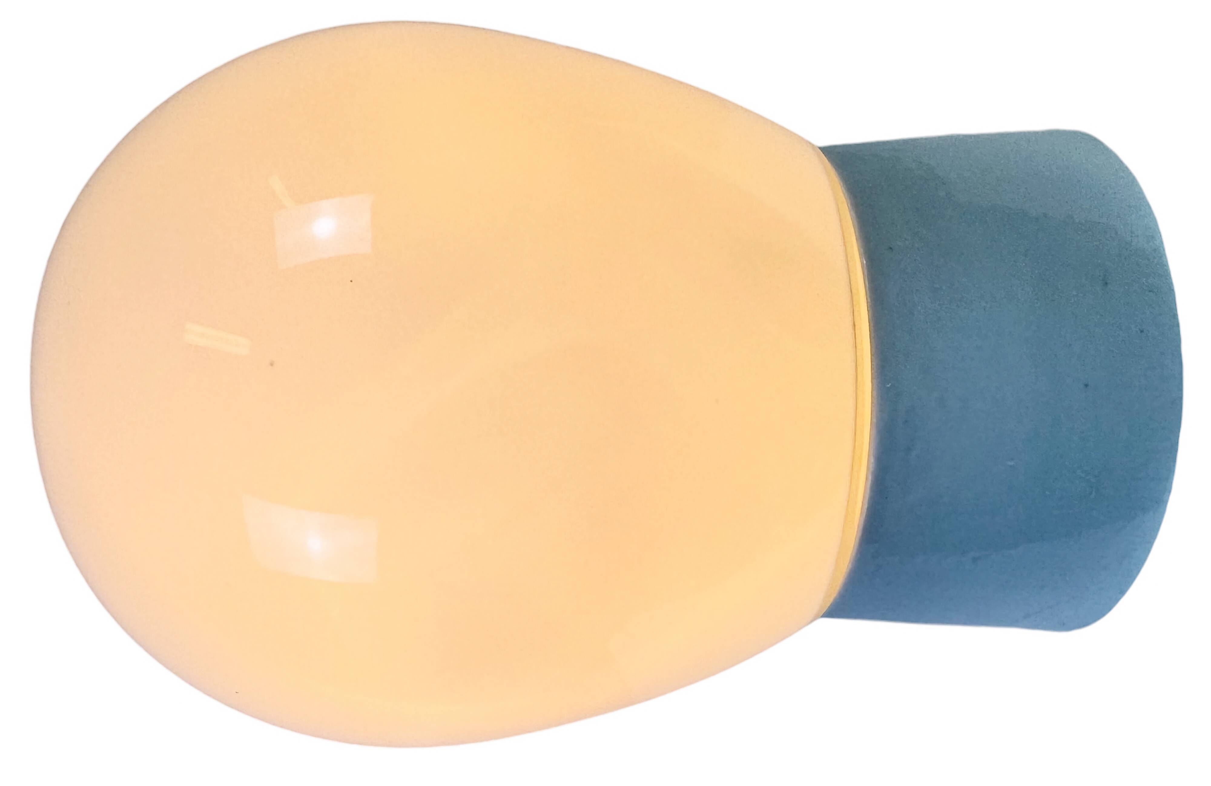 Vintage White Porcelain Ceiling Light, 1970s